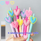 Pastel Heart Gel Pen - 1 Pen + 1 Refill