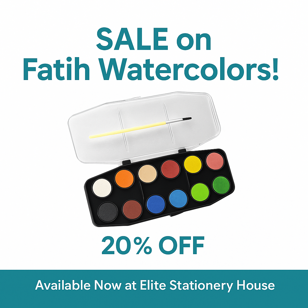 Fatih F901 Water Color With Brush – 12 Colors