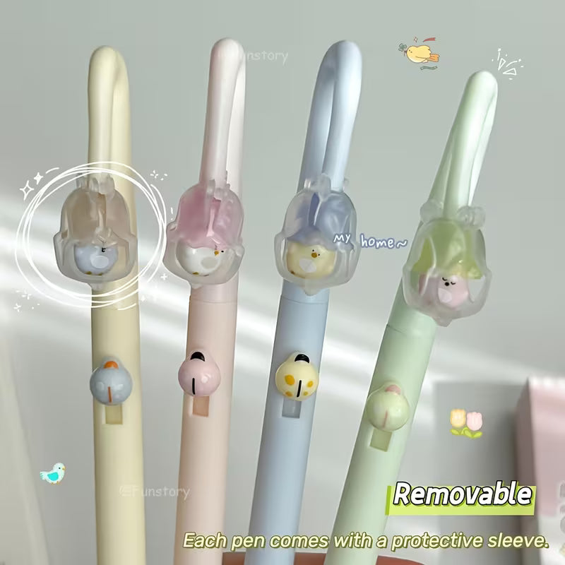 Magnetic Little Bird Gel Pen 0.5mm Black Quick-Dry - 1 Pen