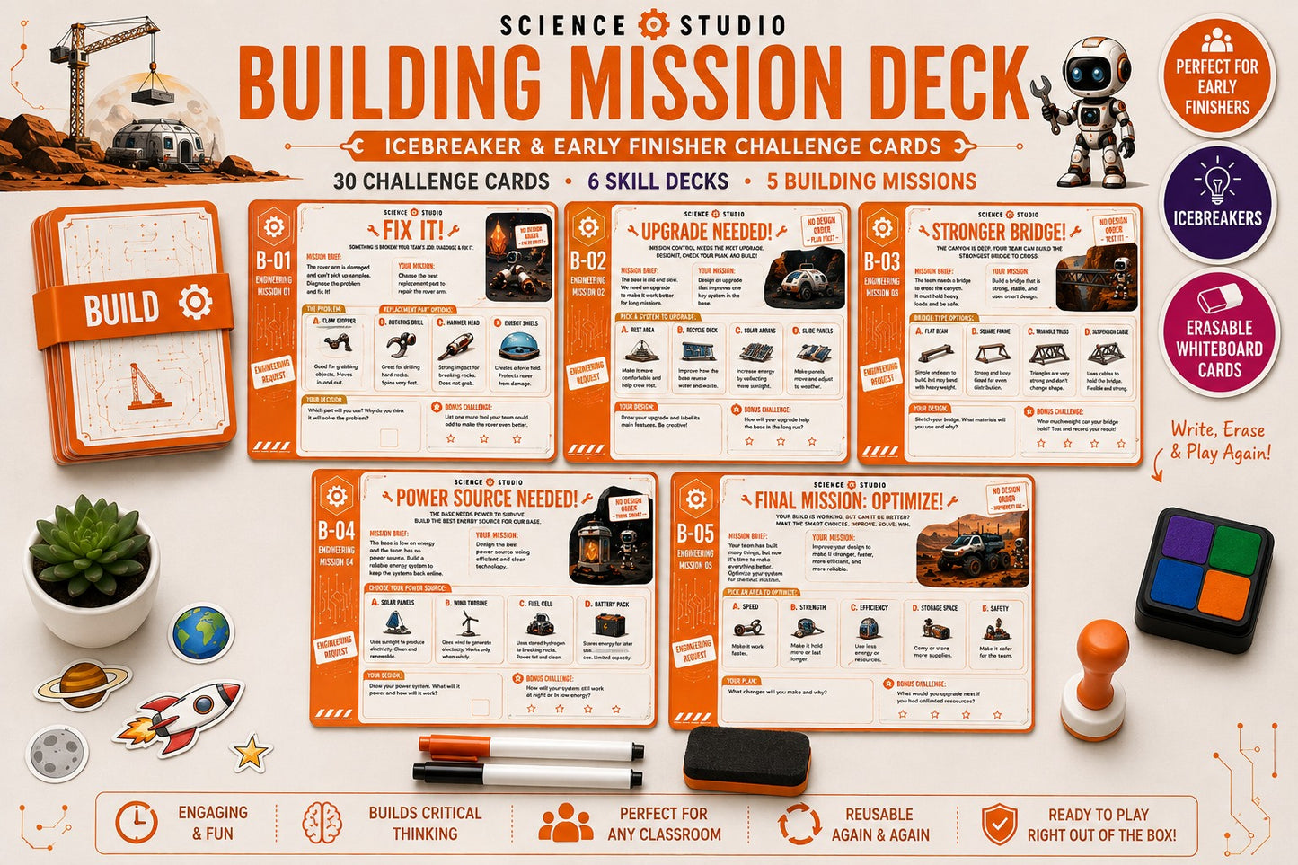 Icebreaker & Early Finisher Challenge Cards