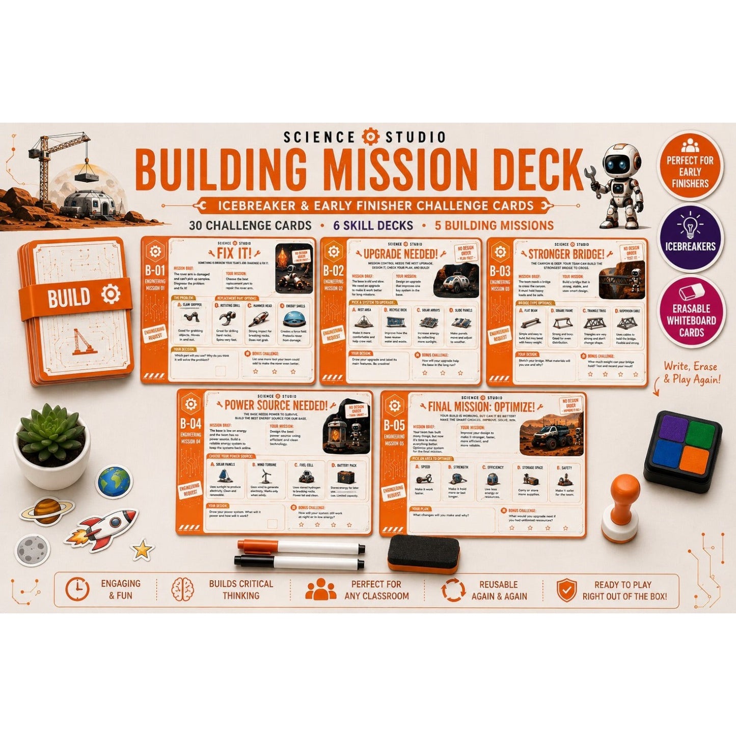 Icebreaker & Early Finisher Challenge Cards