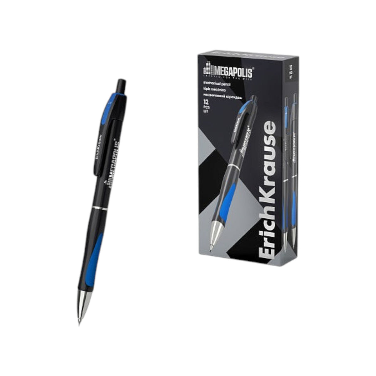Mechanical pencil Erich Krause MEGAPOLIS Concept 0.9 mm, НВ- 1 pen
