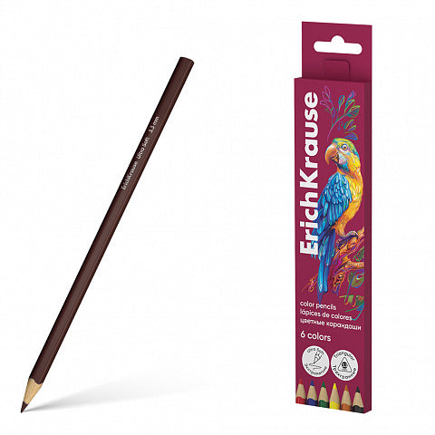 Eric Krause Erasable Colored Pencils Set 12 Colors Triangular 3.3 mm