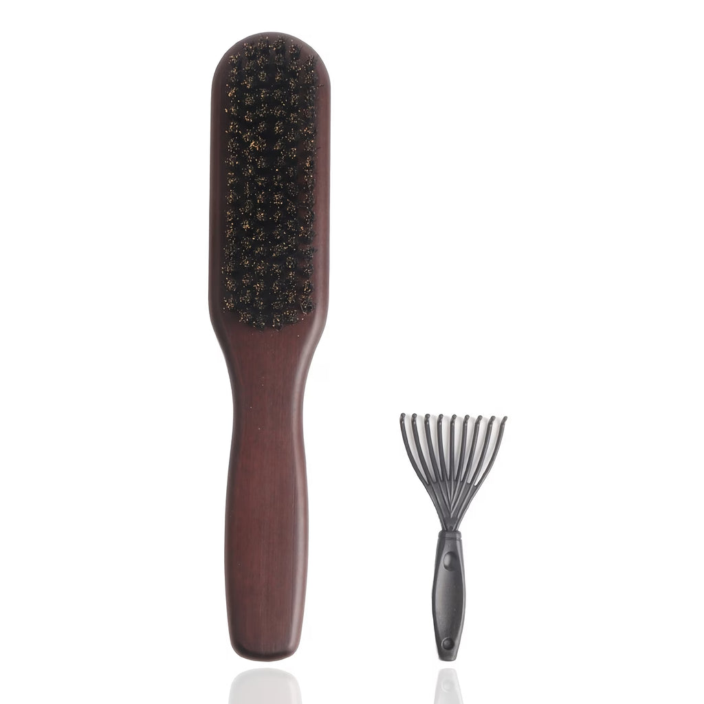 Bristle Smoothing Comb Set (Includes 1 Brush&1cleaning Claw/1 Brush&1pack Hair Rope)