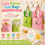🐰 Cute Bunny Tote Bag