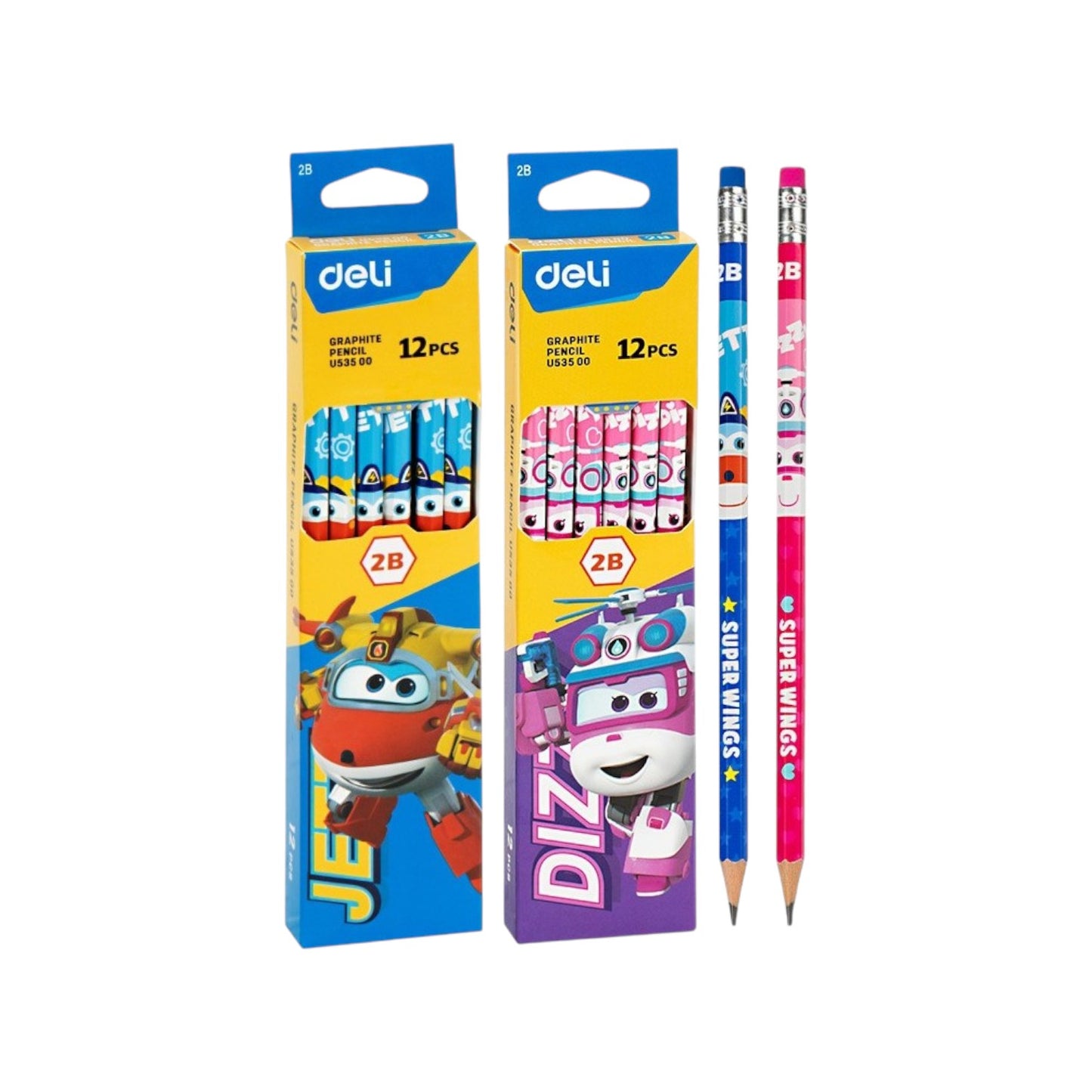 Deli 2B Super Wins 12 Graphite Pencil