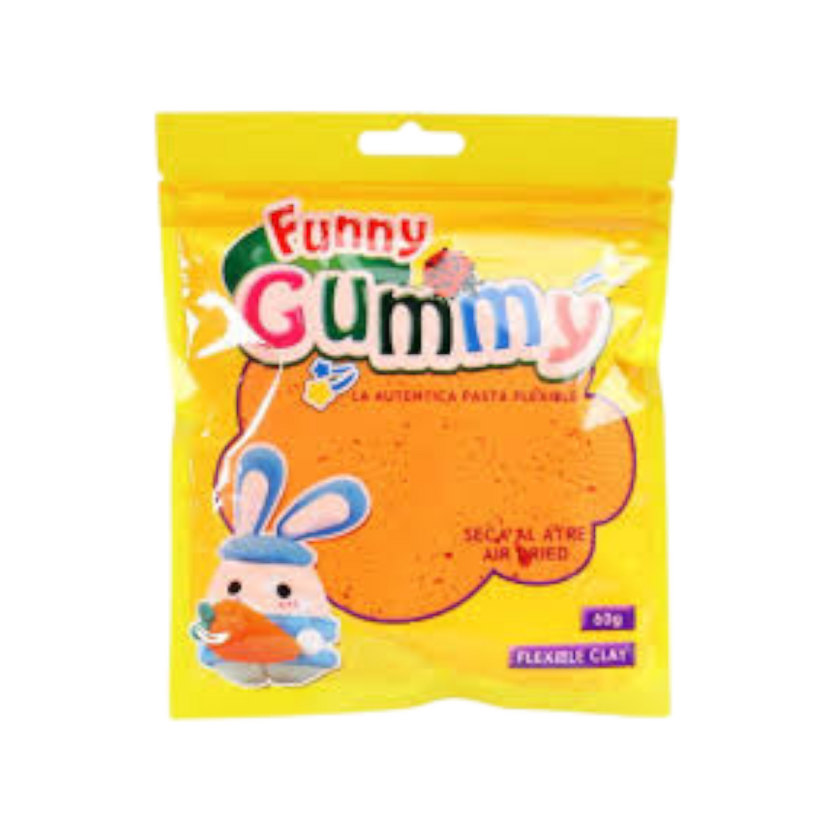Soft flexible Clay for Playing Moldable 60gm in Resealable Bag
