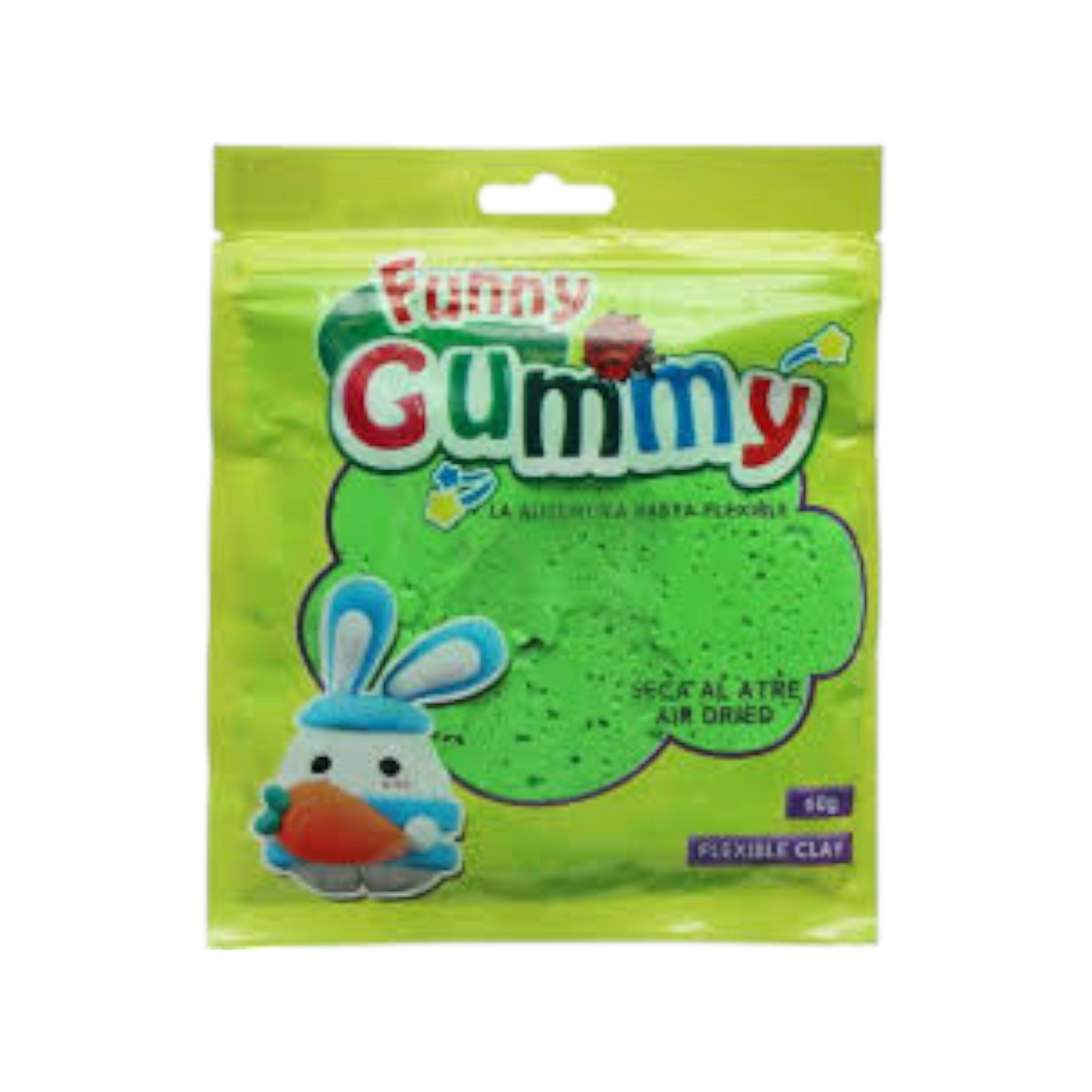 Soft flexible Clay for Playing Moldable 60gm in Resealable Bag