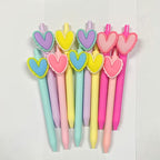 Pastel Heart Gel Pen - 1 Pen + 1 Refill