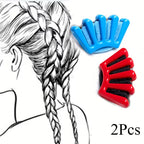 2pcs DIY Sponge Hair Styling Tool, Quick Bun Maker for Braiding, Stylist Curling Wrench Accessories