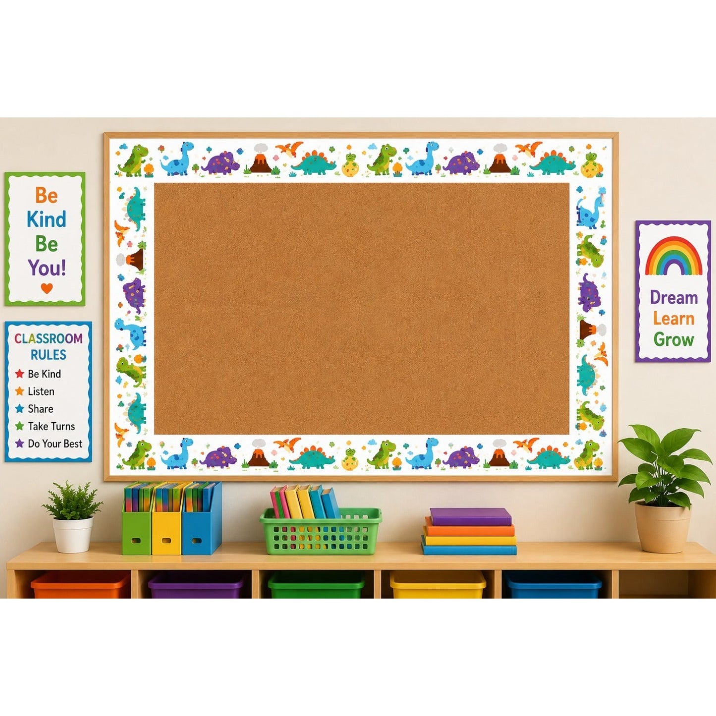Dinosaur Bulletin Board Border - Pack of 12 ( 8 m )