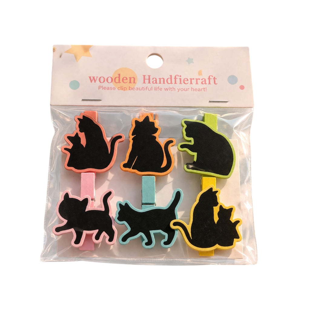 Mini Wooden Paper Clips – Pack of 6