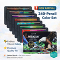 Corot Premium Coloured Pencils, 240 Pieces