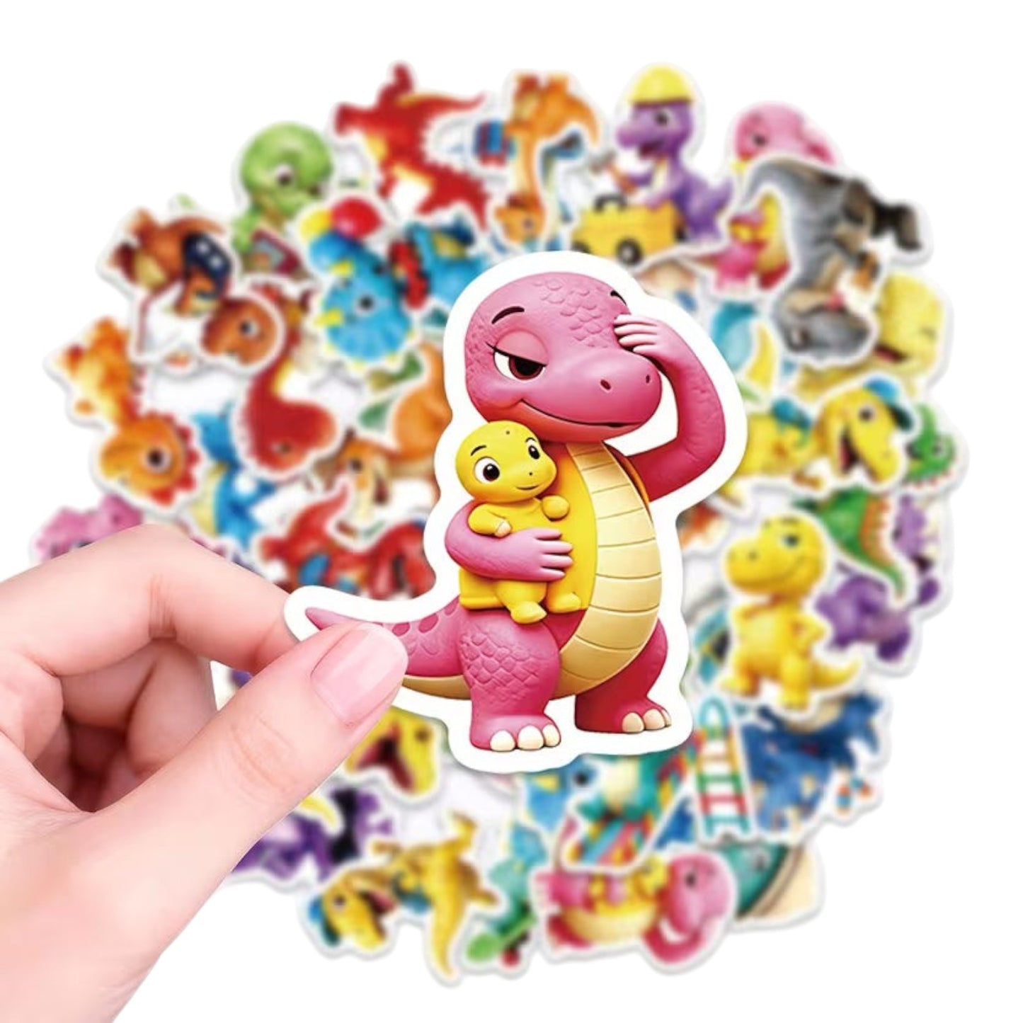 56 Dinosaur Stickers Animals Stickers - Removable, Non-Repetition Patterns