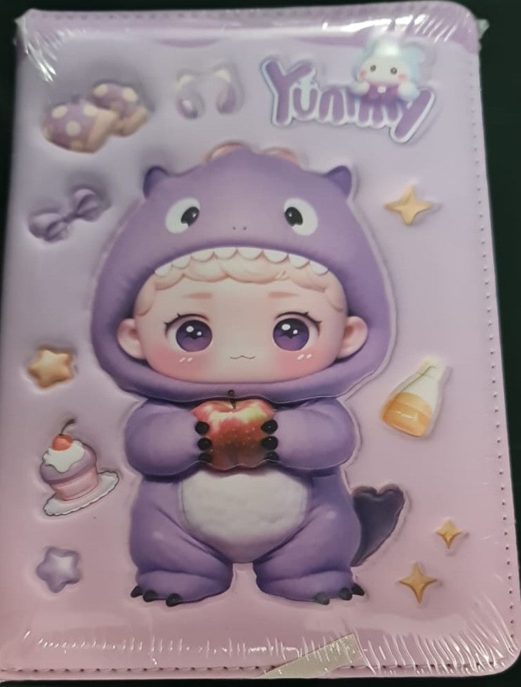 3D Squishy Notebook 17x12.5 cm - 132 Sheets