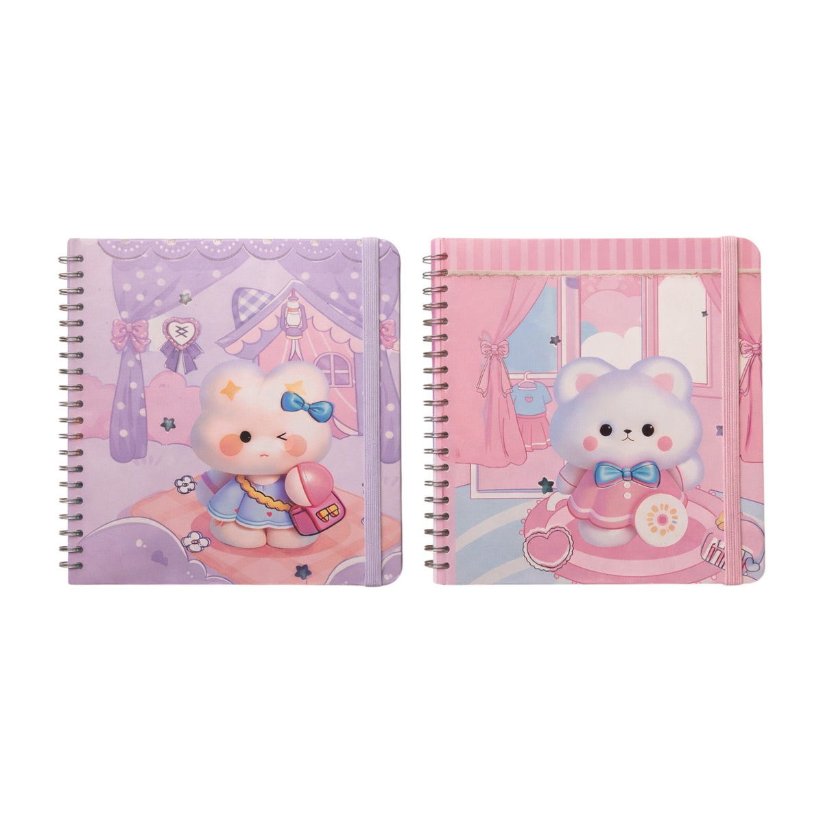 SIMBA B6 Hard Cover Spiral Notebook Ruled Cream Paper 80 Sheets Model 8600-1