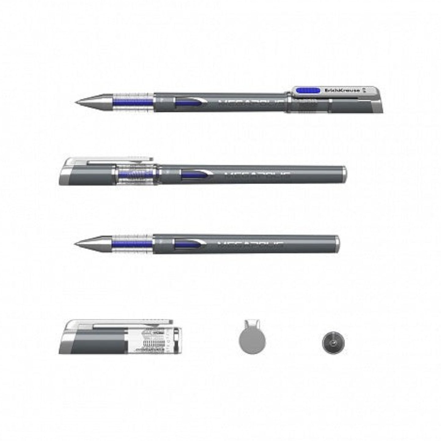 Erich Krause Mega Polis Blue Gel Pen 0.5 mm Model 92