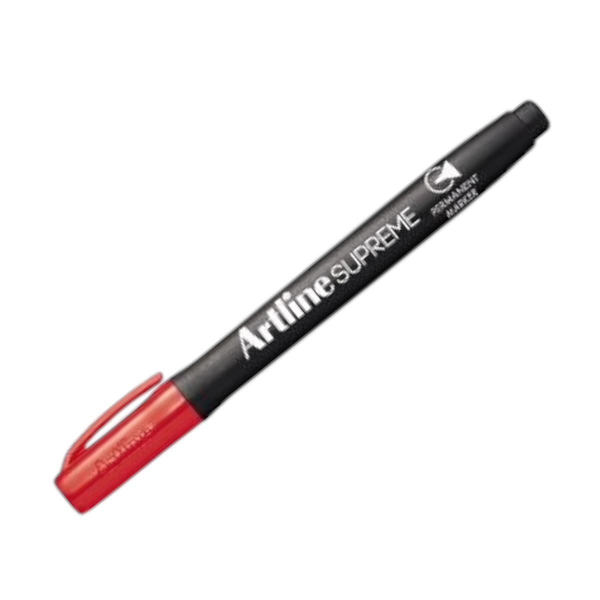 Elite Stationery House Artline Supreme permanent marker with a red cap and fine 1.0mm tip for bold writing.