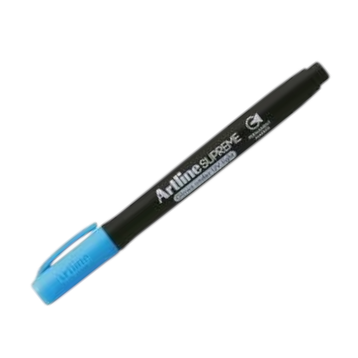 Elite Stationery House Artline Supreme permanent marker with a black body and a bright blue cap, 1.0mm fine tip.