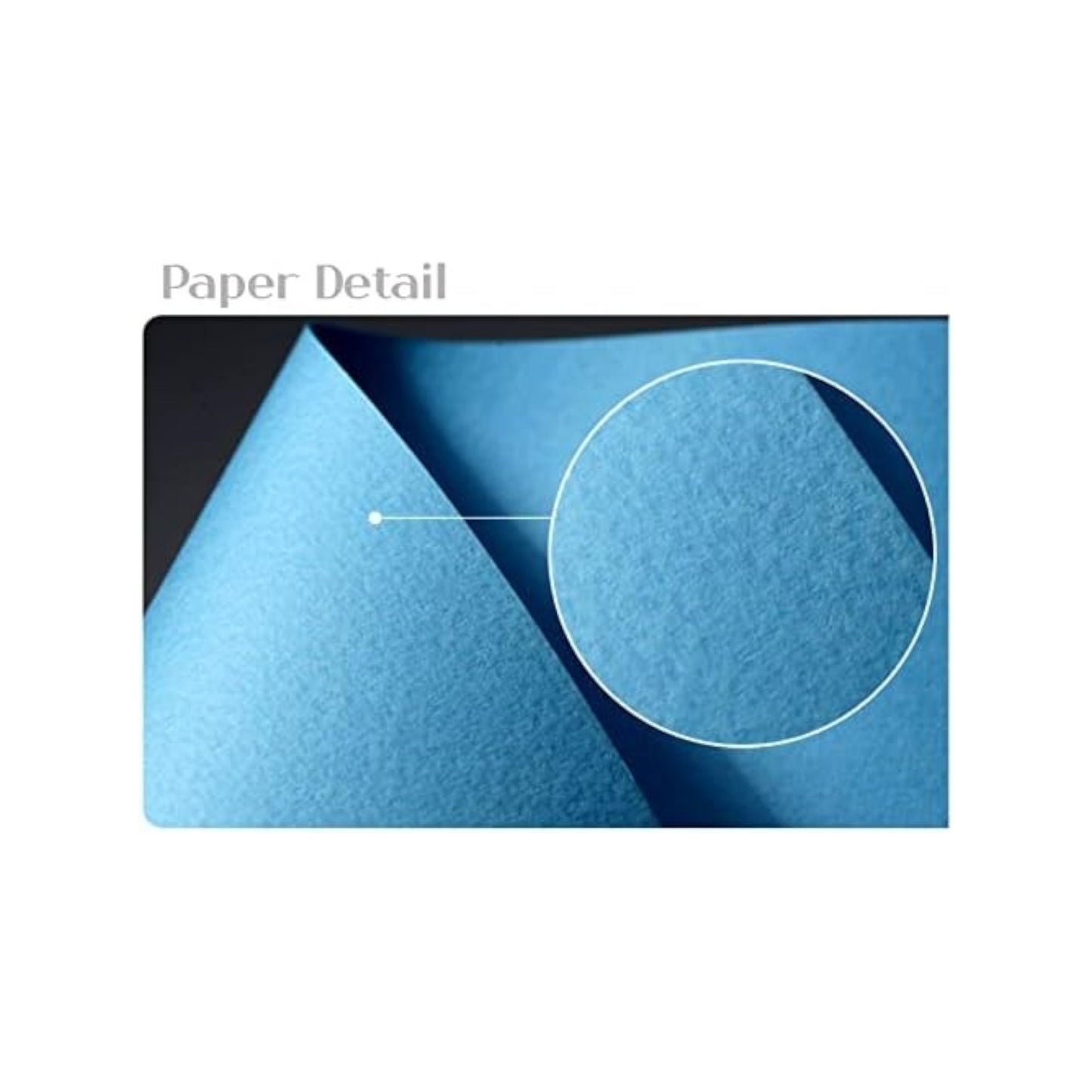 Elite Stationery House blue premium textured cardstock paper detail for index cards