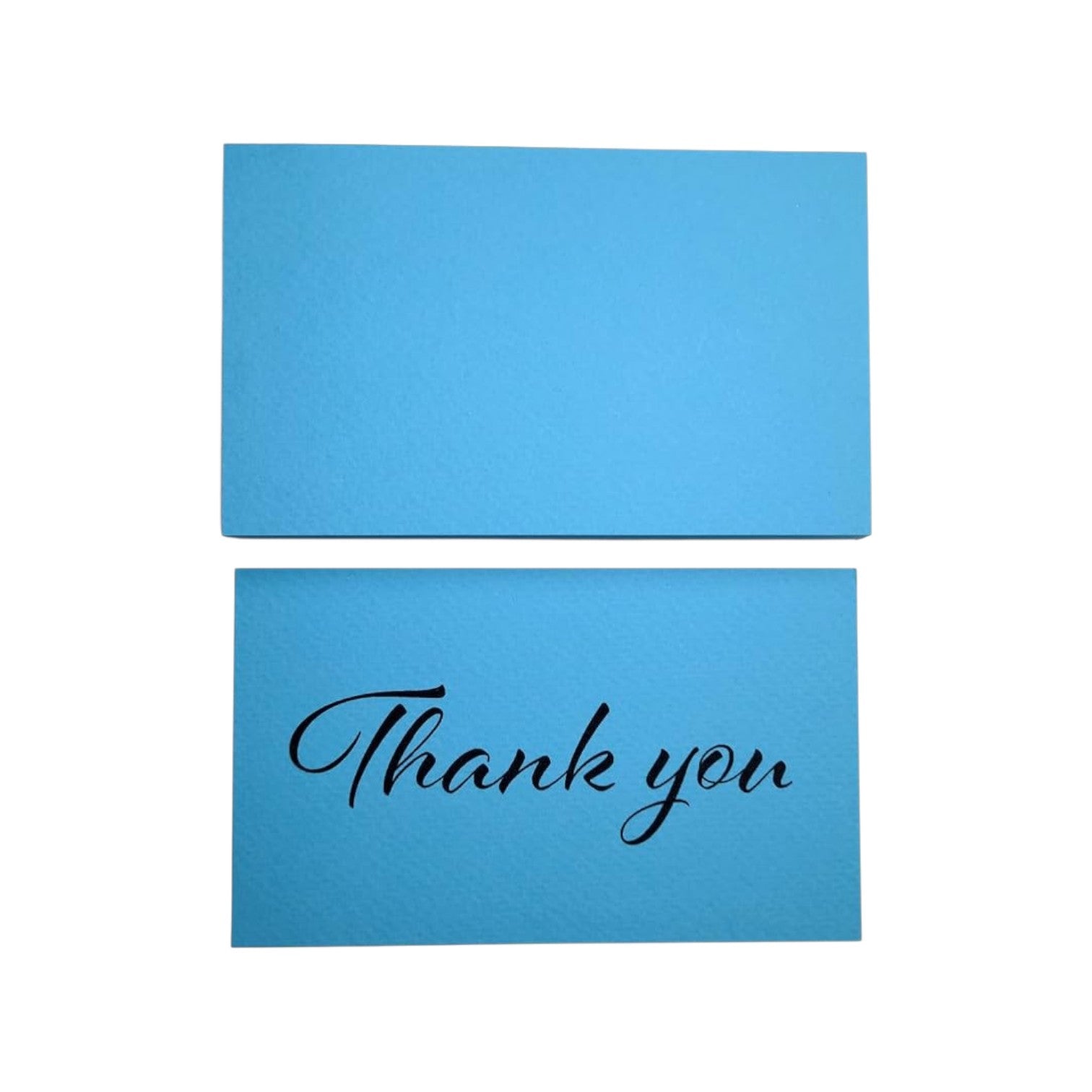 Elite Stationery House blue textured index cards with Thank You script, 3x5 size for study and DIY crafts.