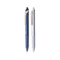 Elite Stationery House Deli Xtream 0.7mm ball point pens in blue and silver with soft grips and gold clips
