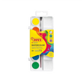 Elite Stationery House Jovi watercolor paint set with 6 vibrant water-dilutable tablets and a small painting brush.