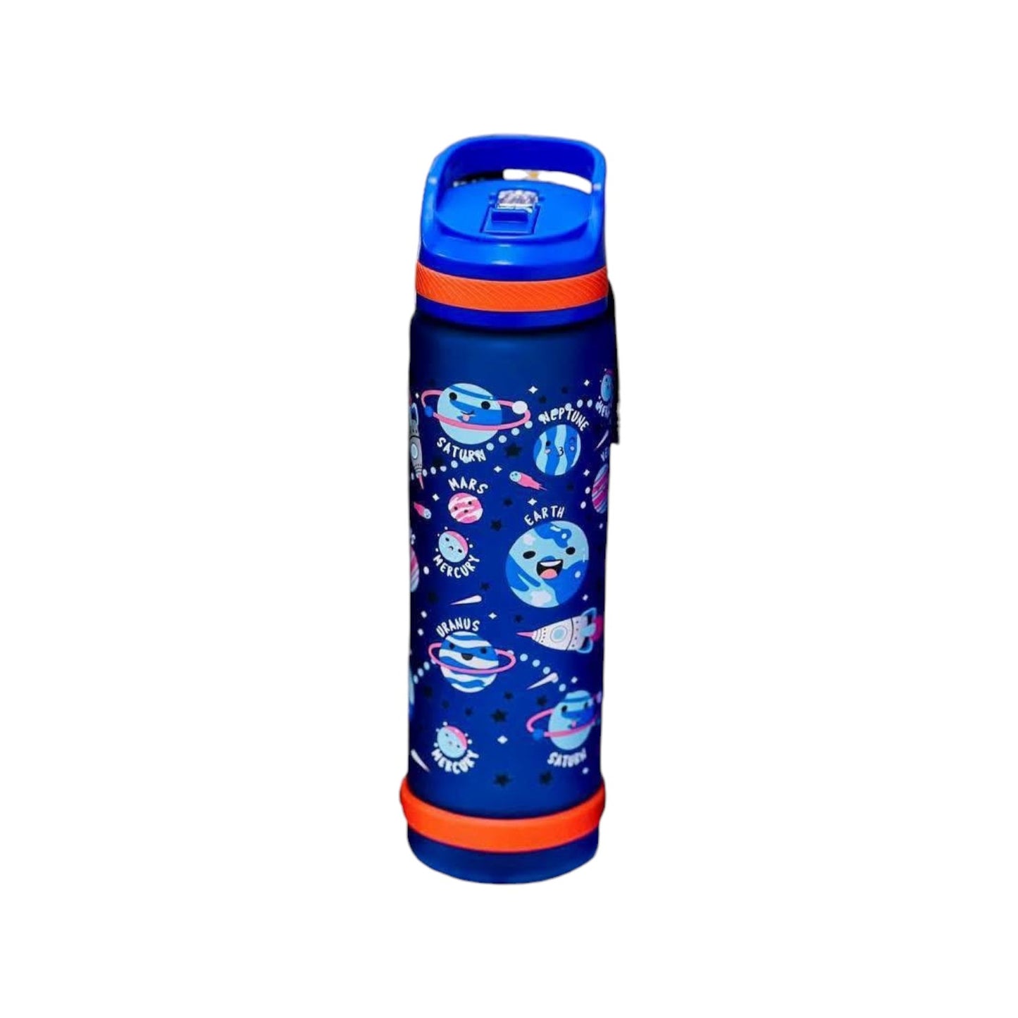 Elite Stationery House 750ml Space Sipper water bottles for kids with strainers in assorted colorful space designs