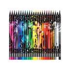 Elite Stationery House Maped Color Peps Monster Pencils, 24-pack with vivid colors and triangular grip.