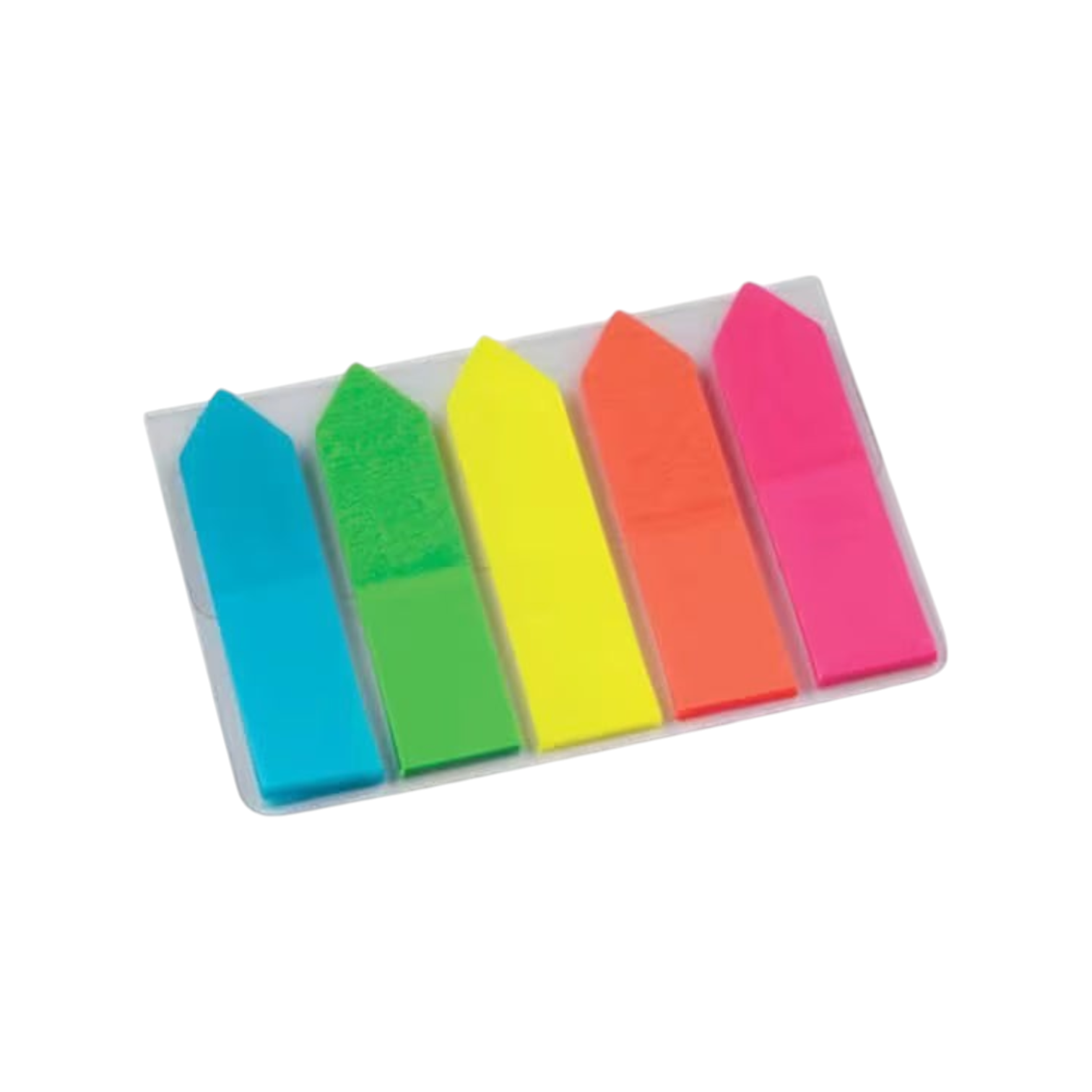 Elite Stationery House arrow index tabs in five neon colors for document organization and page marking