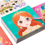 Elite Stationery House princess dress up sticker book featuring reusable fashion stickers and tweezers for kids