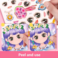Elite Stationery House princess dress up sticker book with reusable fashion stickers for creative kids activity
