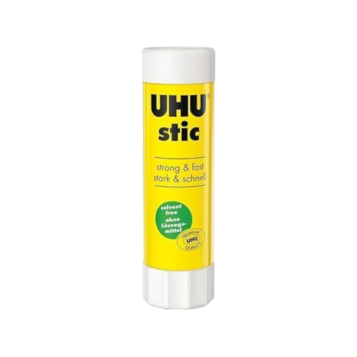 Elite Stationery House UHU Stic 40g glue stick in iconic yellow tube with white cap for clean paper and photo bonding