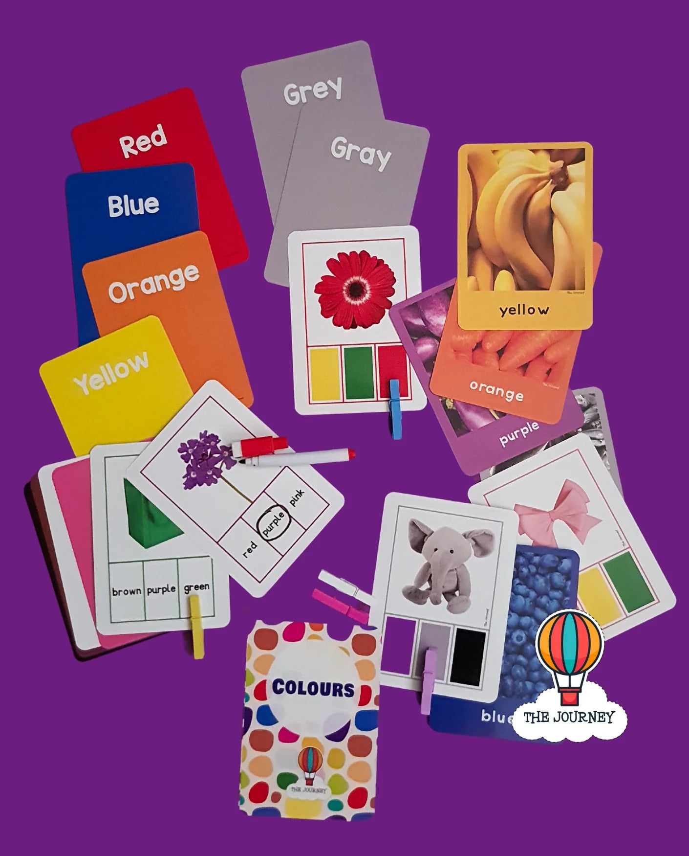 Interactive English Colours Flashcards