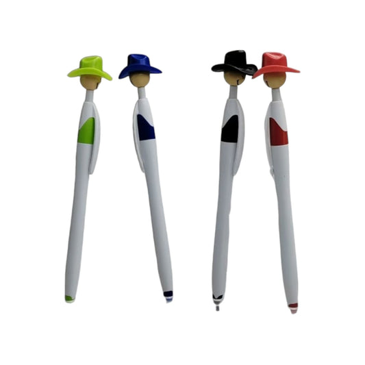 Cute Cowboy-Style Click Gel Pens, Black Ink