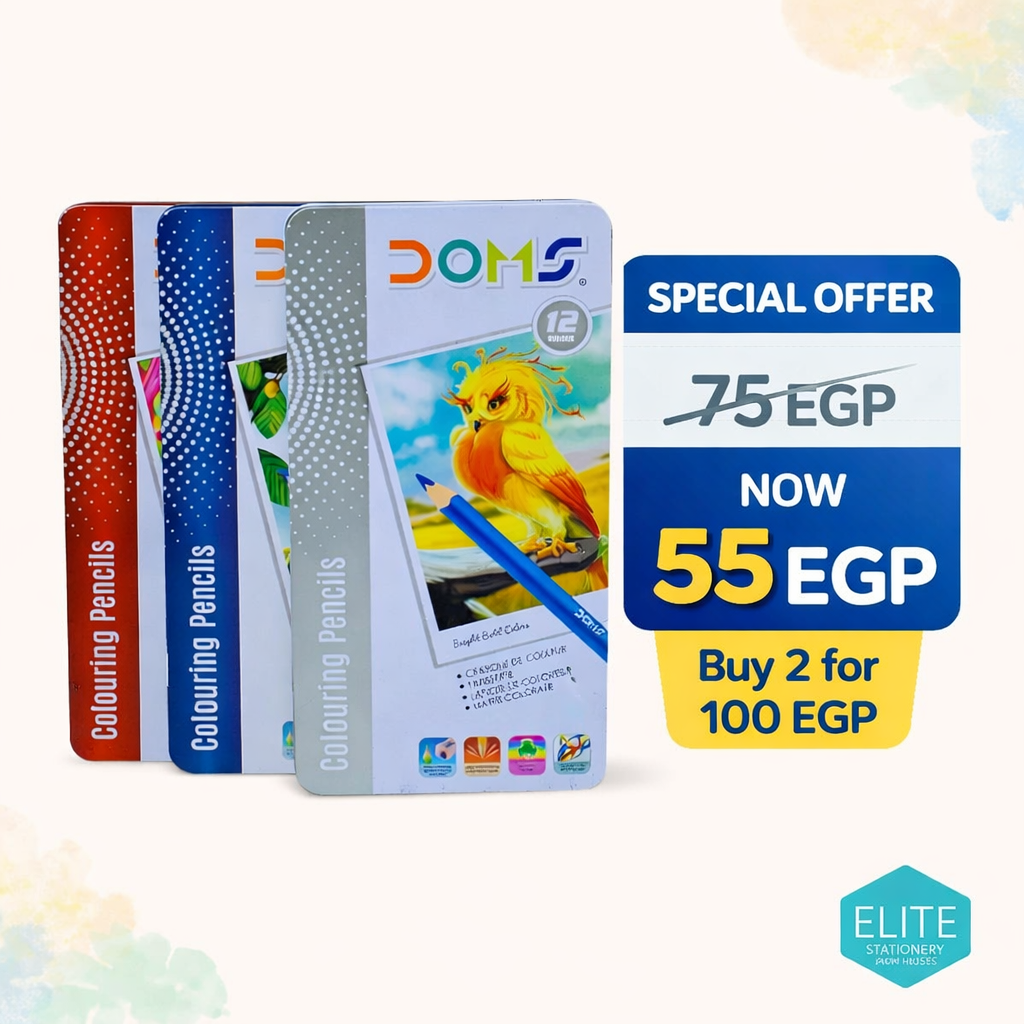 Doms Colors 12 Long Colors Pencils in a Tin Box