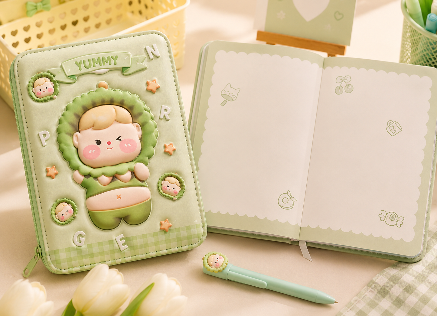3D Squishy Notebook 17x12.5 cm - 132 Sheets