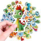 56 Dagon Stickers Animals Stickers - Removable, Non-Repetition Patterns 2