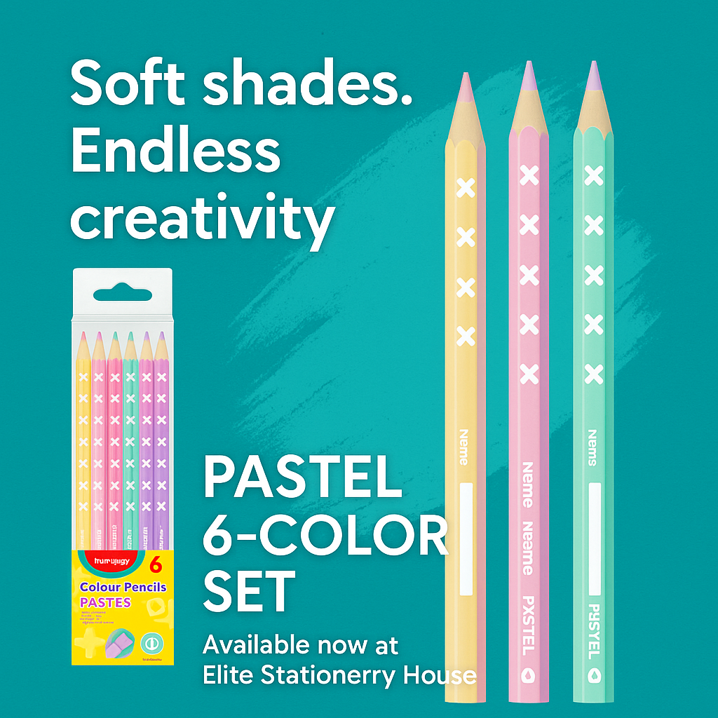Keyroad Metalic, Neon &amp; Pastel Colored Pencils, 6 Colors, 3 Shades