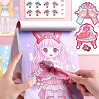 Princess Sticker Book, DIY Face Sticker Album
