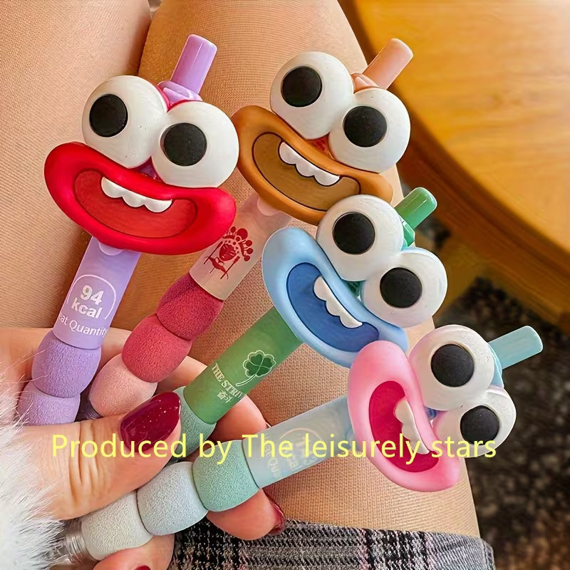 Cartoon Character Big Mouth Eyeballs And Mini Dinosaurs Ballpoint Pen
