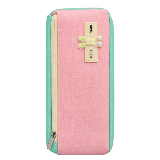 Pastel Large Capacity Pencil Case – Double Zipper