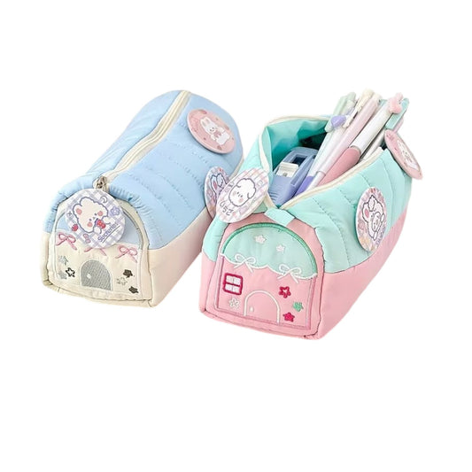 House-Shaped Pencil Case -  with Large Capacity