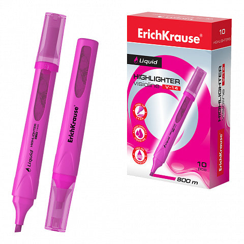 Erich Krause Liquid Highlighter Chisel Tip with Ink Level Indicator