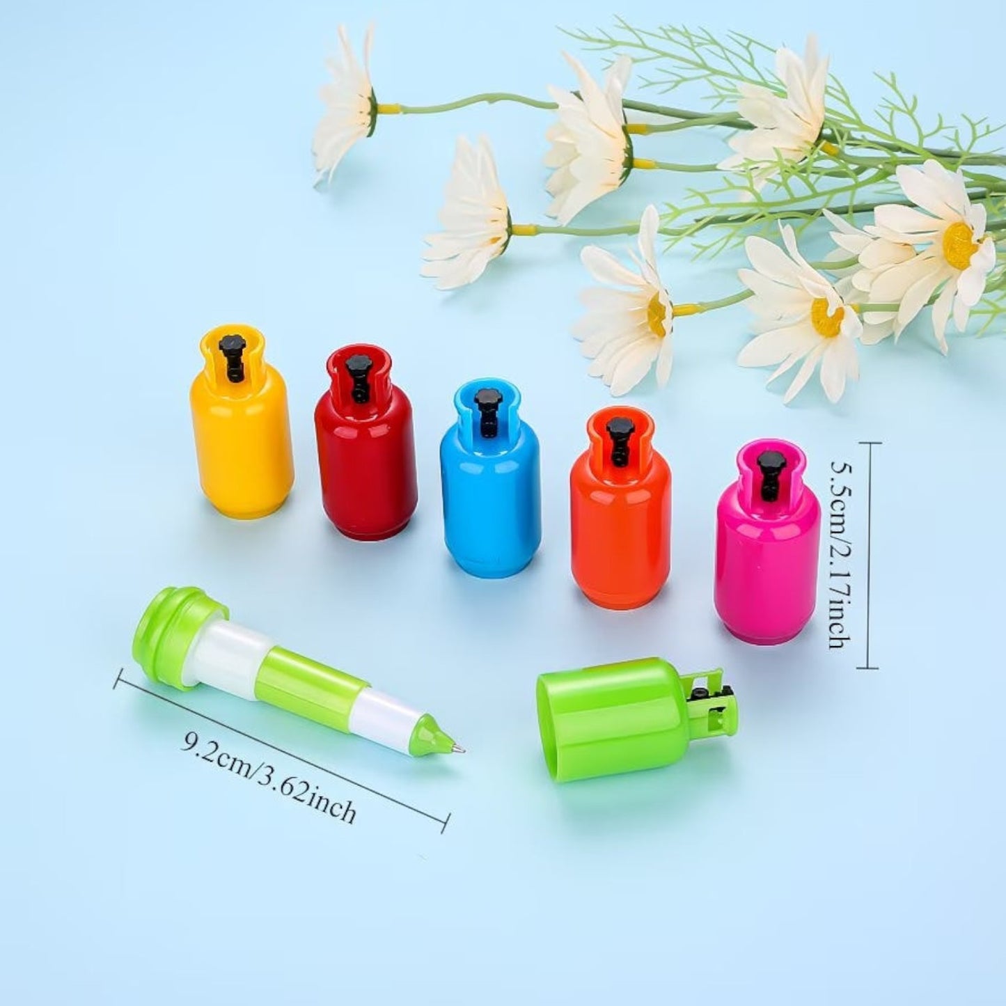 Fun Capsule Shaped Retractable Ballpoint Pen, 0.7mm Blue