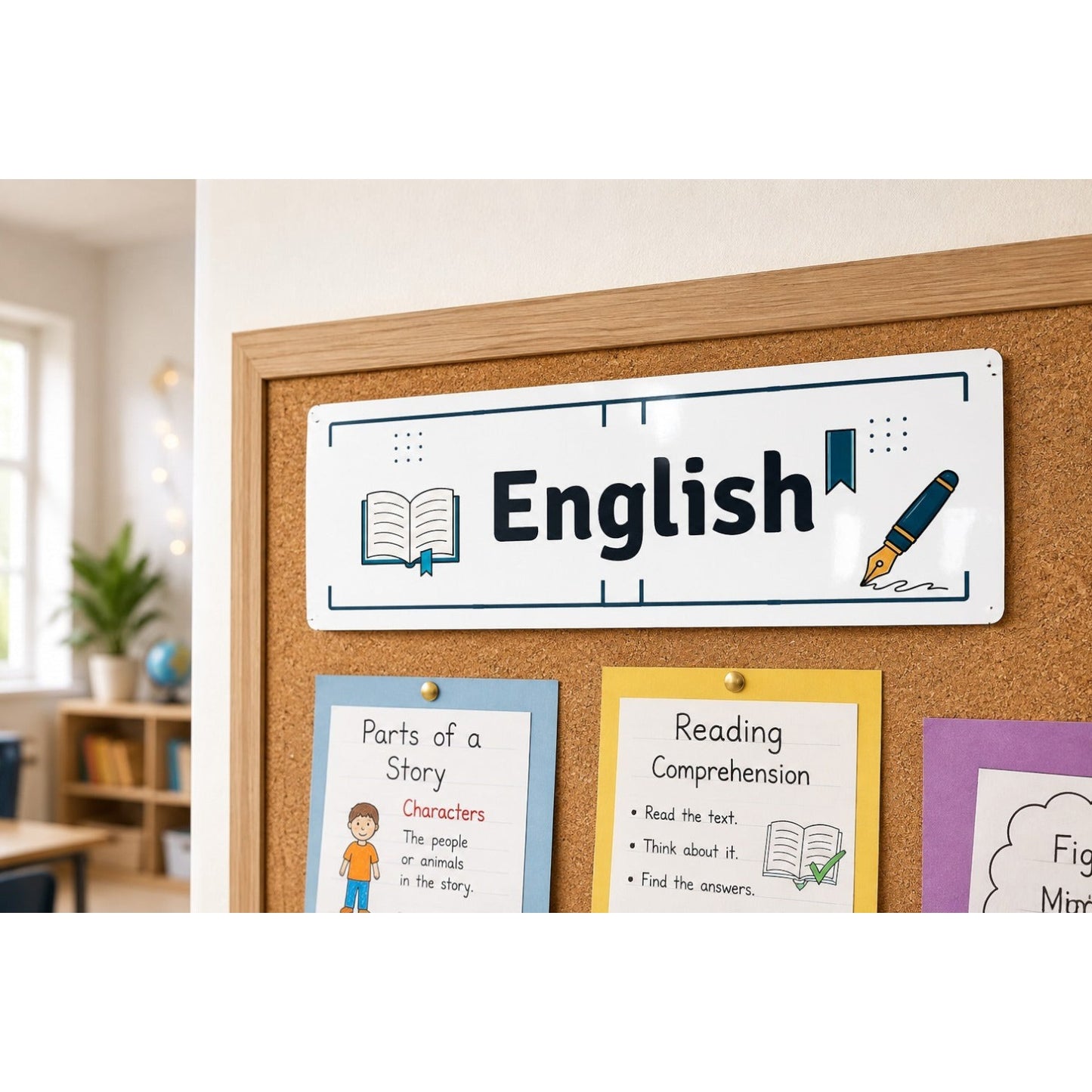 Premium Classroom Subject Labels Set of 8