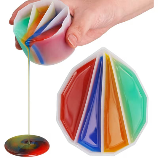 Split Cup for Paint Pouring,4 Different Sizes - Reusable