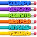 3 Pcs. Customized Letter Pencil Decoration Accessories ( max 6 letters )