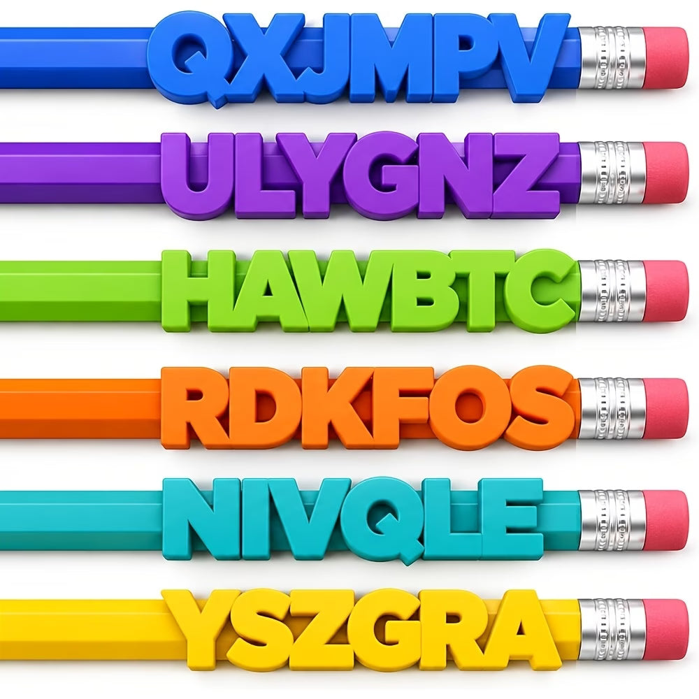 3 Pcs. Customized Letter Pencil Decoration Accessories ( max 6 letters )