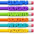 Elite Stationery House 3D printed colorful letter pencil toppers for personalized stationery and school supplies.